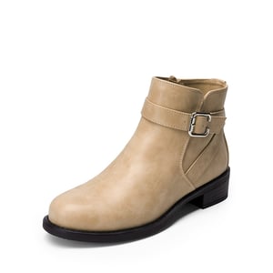 DREAM PAIRS Comfortable Low Block Heel Ankle Boots