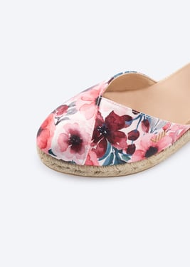 Formiga Premium Fabrics Canvas Espadrille Wedges