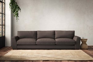 nkuku Guddu Sofa | Make To Order | Super Grand | Recycled Cotton Mocha