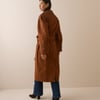 Light Brown Double-Breasted Trench Coat