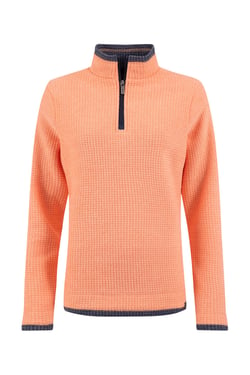 Weird Fish Beye 1/4 Zip Grid Fleece Sorbet Size 8