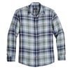 Pendleton Dawson LS Linen Shirt Light Green / Denim Plaid