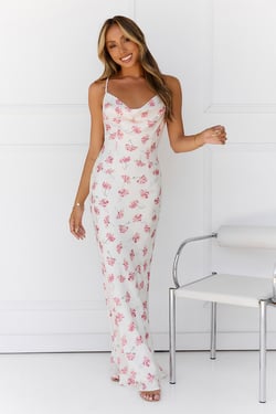 Simple Beauty Maxi Dress Floral