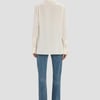 Victoria Beckham V-Neck Blouse In Ivory - 8 - Womens