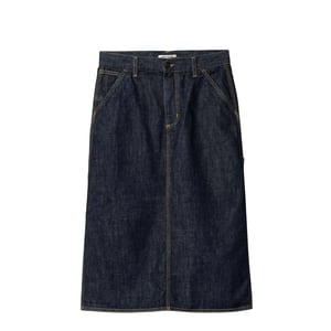 Carhartt WIP Womens Single Knee Skirt Blue Rinsed