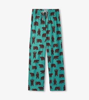 Women's Brown Bears Cotton Pajama Pants