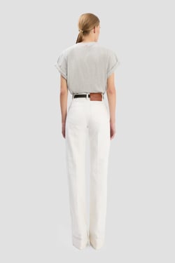 Victoria Beckham Alina Jean In White - 34W 34L - Womens