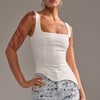 AKIRA Plain Jane Sleeveless Blouse | Size Large