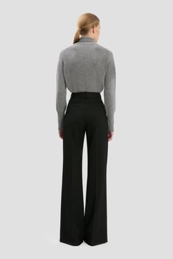 Victoria Beckham Alina Trouser In Black - 14 - Womens