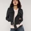 Cropped Military Style Jacket