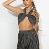 Loveline Crop Top Dark Grey