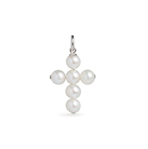 Cross Pearl Charm