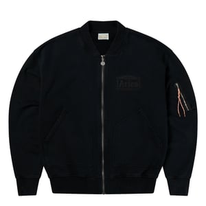 Aries Premium Faded Temple Bomber Black