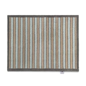 Stripe 83 Beige/Blue Washable Doormat - 65x85cm