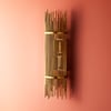 Mika wall light in antique brass