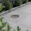 Grille IP67 recessed deck light in bronze