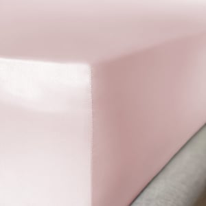 Precious Pink Pure Silk Fitted Sheet - UK Emperor | Euro Super King (35cm Deep)