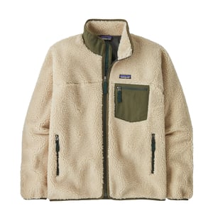 Patagonia Classic Retro-X Fleece Jacket Dark Natural w/Basin Green
