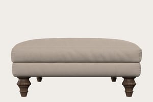 nkuku Marri Large Dining Footstool | Make To Order | Recycled Cotton Natural | No Colour