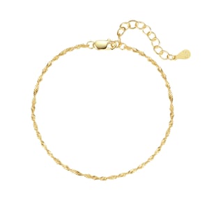 Fine Singapore Chain Bracelet Sterling Silver