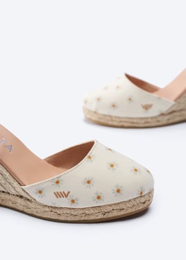 Estartit Archive Canvas Espadrille Wedges