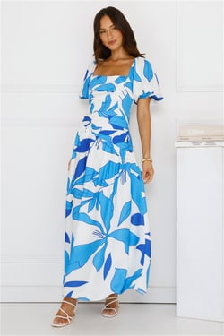 Jet Set Go Maxi Dress Blue