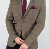 Cavani Albert Brown Tweed Blazer