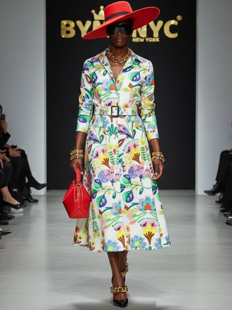 Maxi Dress New Collection BYMANYC ® New York • "Flower Power" Multicolor
