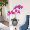 Artificial Pink Double Stem Orchid