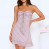 Petal Soft Mini Dress Purple