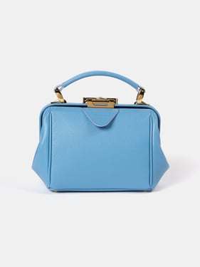 The Mini Sophie - Cloud Blue Calf Grain