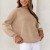 Winter Escape Knit Sweater Mocha