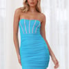 Sparkly Touch Mini Dress Blue
