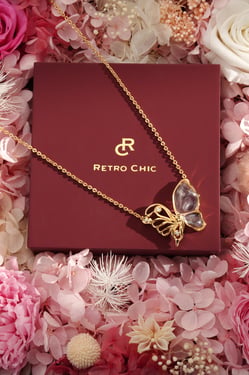 Butterfly Serenade Necklace - + Gift Box