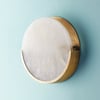 Larger Plato wall light in alabaster and brass