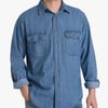 Men's Regular Fit Denim Button-Up Shirt