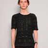 Vintage Black Sequinned Top