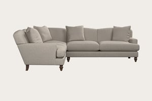 nkuku Deni Left Hand Corner Sofa | Make To Order | Super Grand | Brera Linen Natural