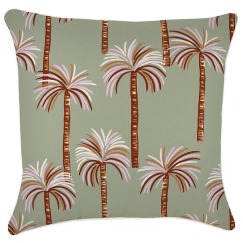 Cushion Cover-With Piping-Oasis Sage-60cm x 60cm