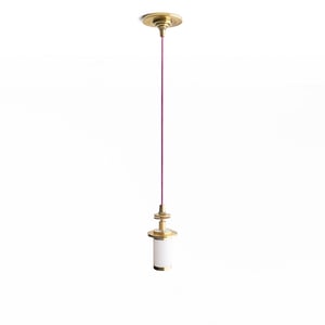 Elbow rechargeable pendant kit in antique brass