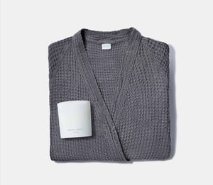 Honeycomb Spa Set - Charcoal Grey / Large