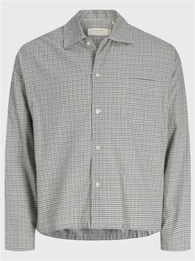 Jack & Jones Austin Clean Check Shirt - Odyssey Gray - XL