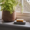 nkuku Asana Marble Soap Dish | Bathroom | One Size | Brown