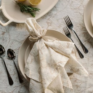 Blush Lilies Tablecloth and Napkins
