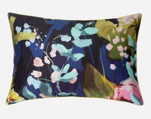 QE Home Frolic Pillow Sham, Botanical, Blue, King