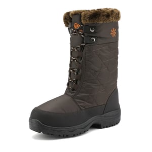 DREAM PAIRS Fur Mid Calf Snow Boots