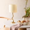 Dorothy rechargeable table lamp in brass