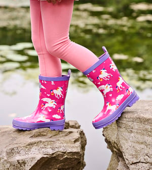 Rainbow Unicorns Rain Boots
