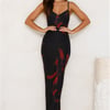 Love Based Mesh Maxi Dress Black