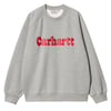 Carhartt WIP Bubbles Sweatshirt Grey Heather / Cherry